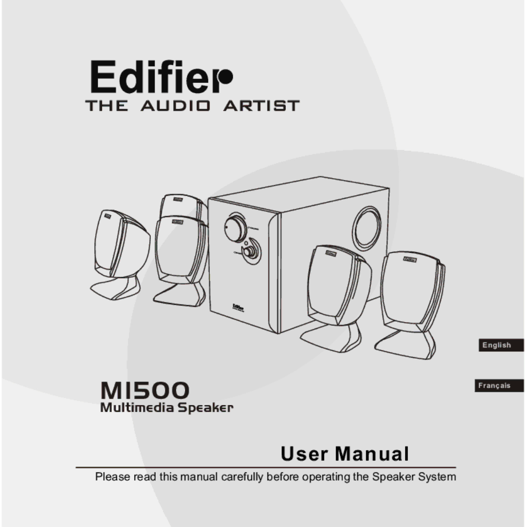 Edifier Enterprises Canada M1500 user manual 