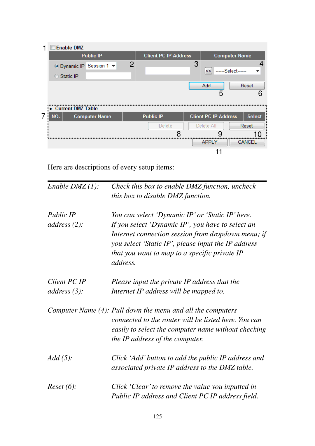 Edimax Technology 3G-6210n manual You select ‘Static IP’, please input the IP address 