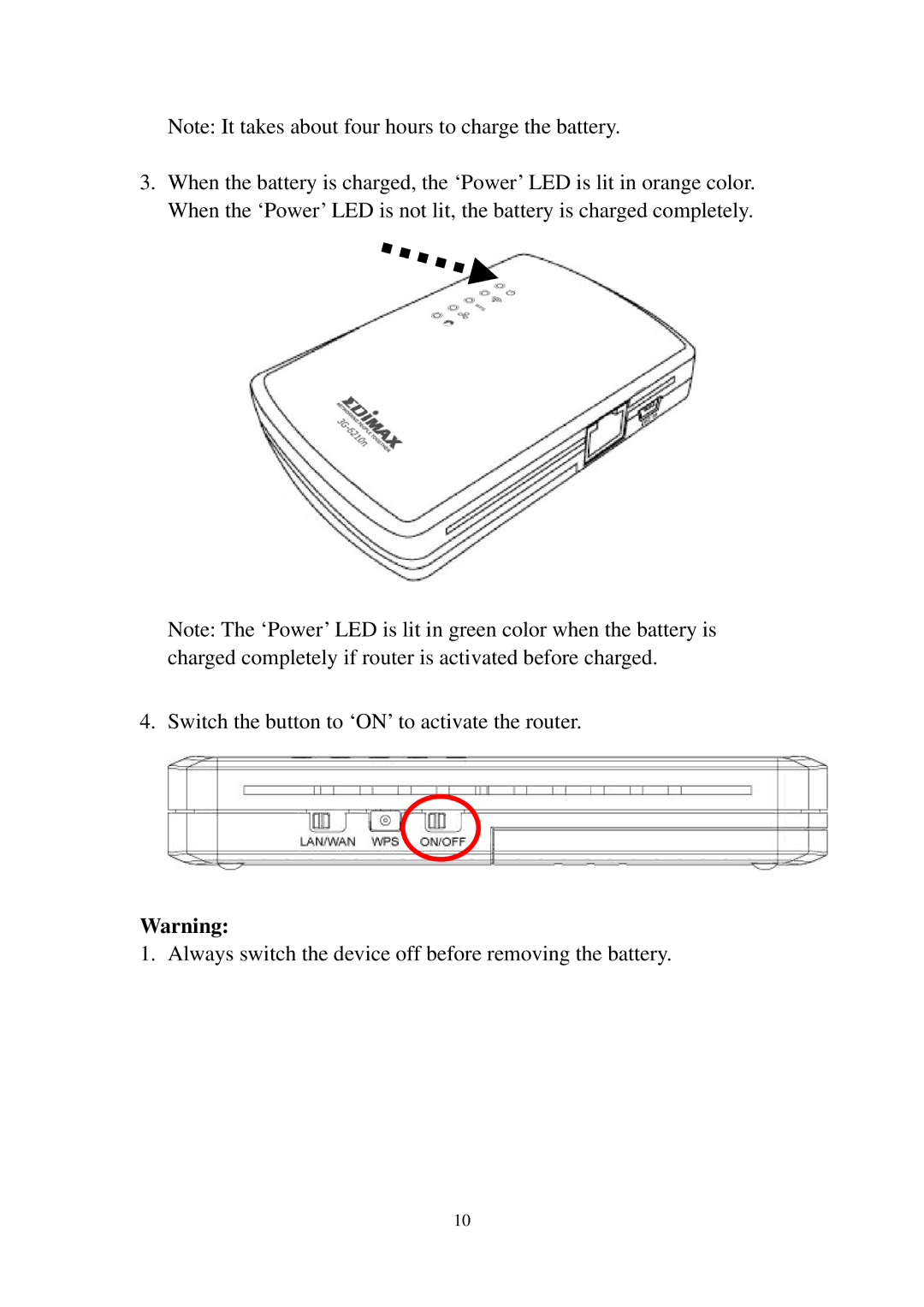 Edimax Technology 3G-6210n manual 