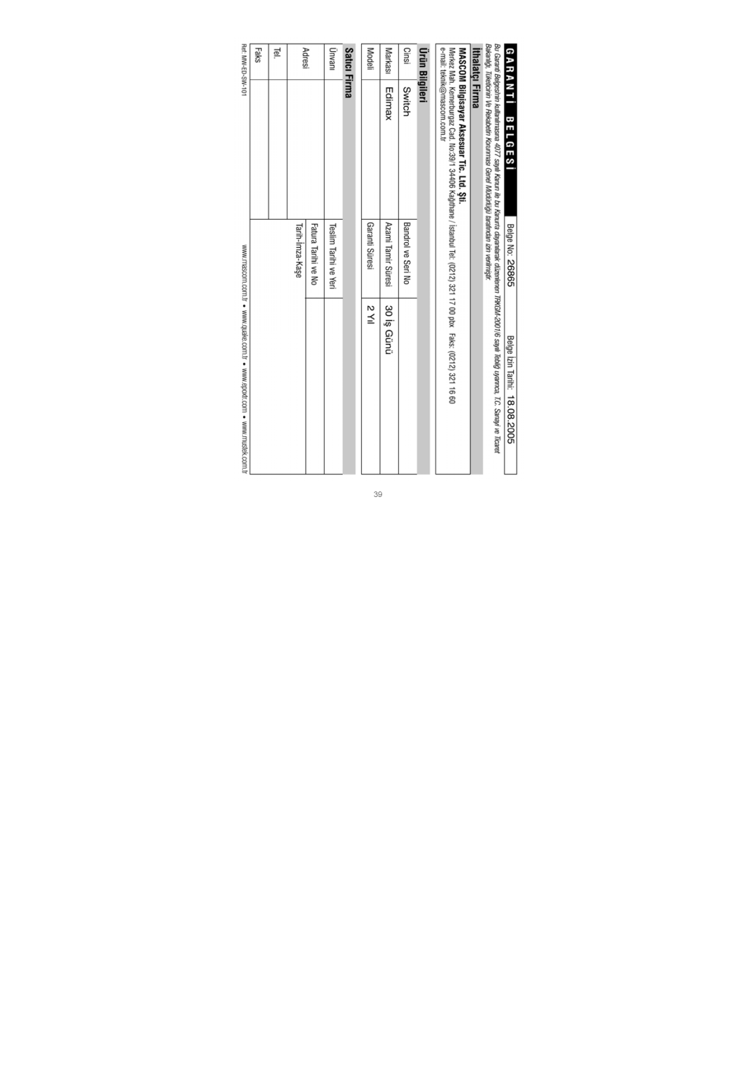 Edimax Technology 5/8 Ports Desktop manual 