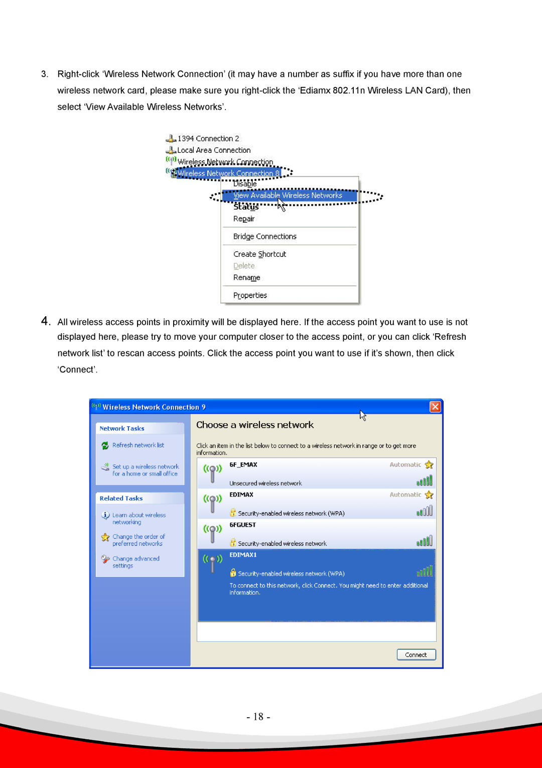 Edimax Technology Draft 2.0-N, 802.11 b, g user manual 