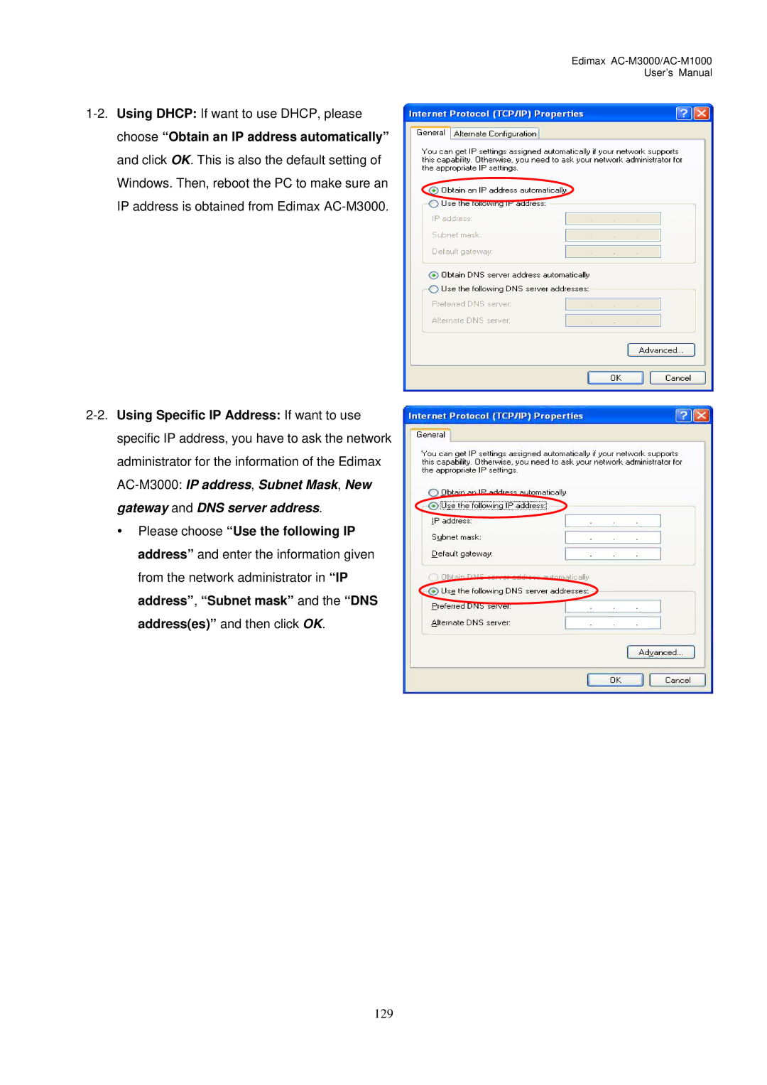 Edimax Technology AC-M1000, AC-M3000 user manual 129 