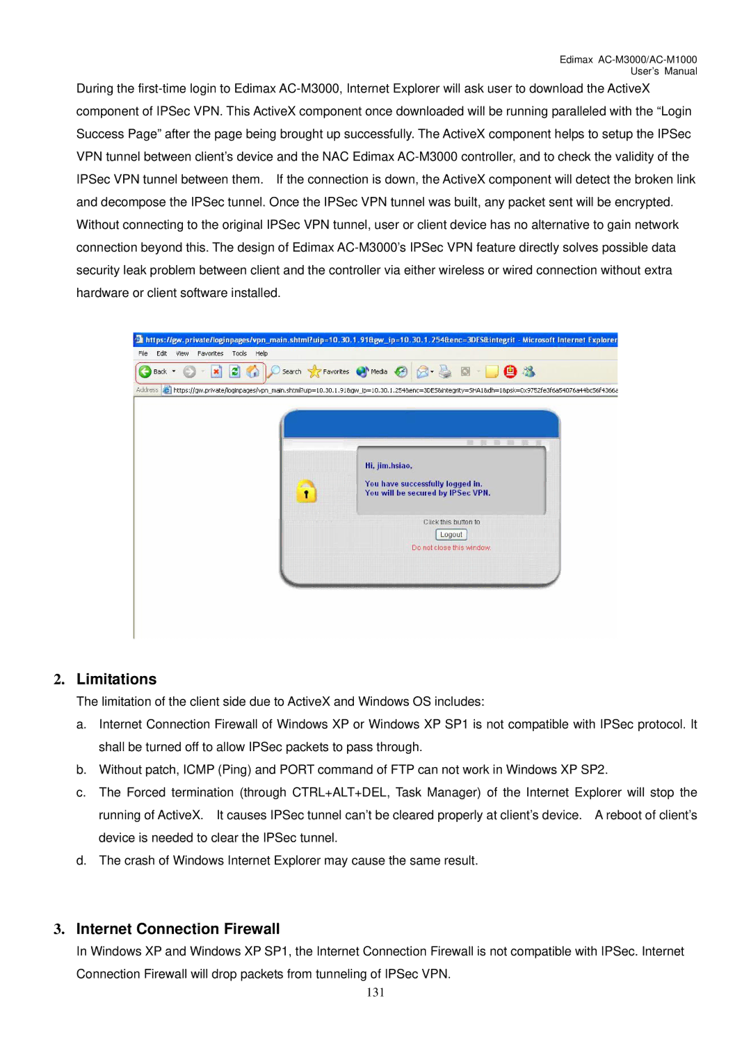 Edimax Technology AC-M1000, AC-M3000 user manual Limitations 