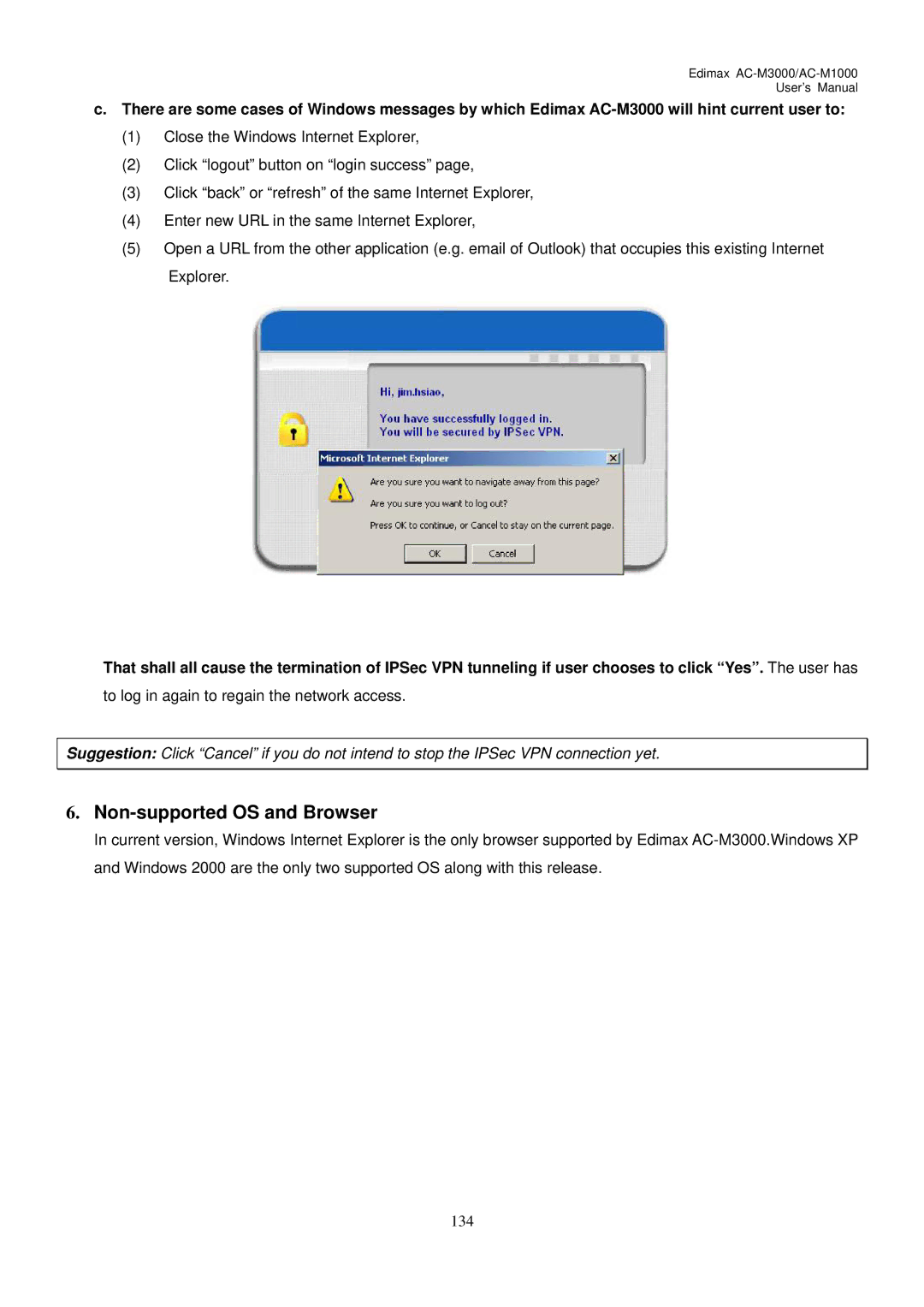 Edimax Technology AC-M3000, AC-M1000 user manual Non-supported OS and Browser 