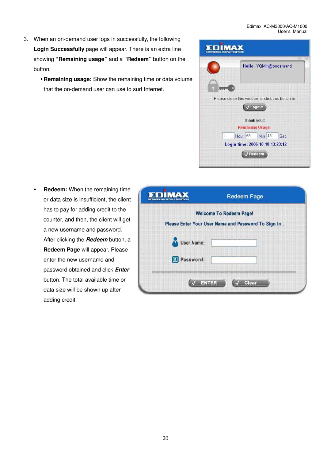 Edimax Technology user manual Edimax AC-M3000/AC-M1000 User’s Manual 