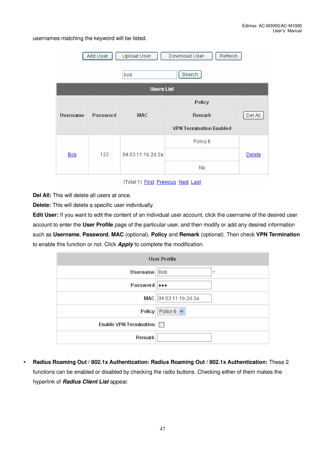 Edimax Technology user manual Edimax AC-M3000/AC-M1000 User’s Manual 