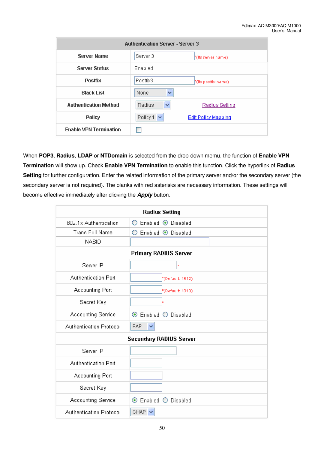 Edimax Technology user manual Edimax AC-M3000/AC-M1000 User’s Manual 