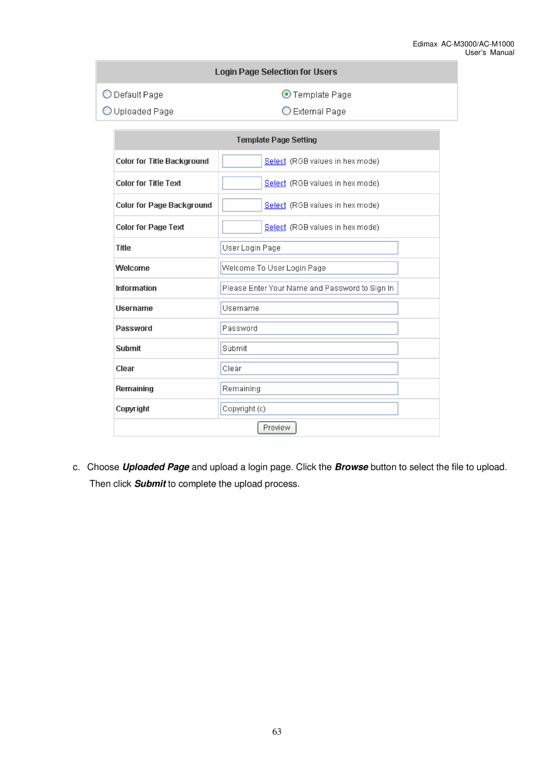 Edimax Technology user manual Edimax AC-M3000/AC-M1000 User’s Manual 