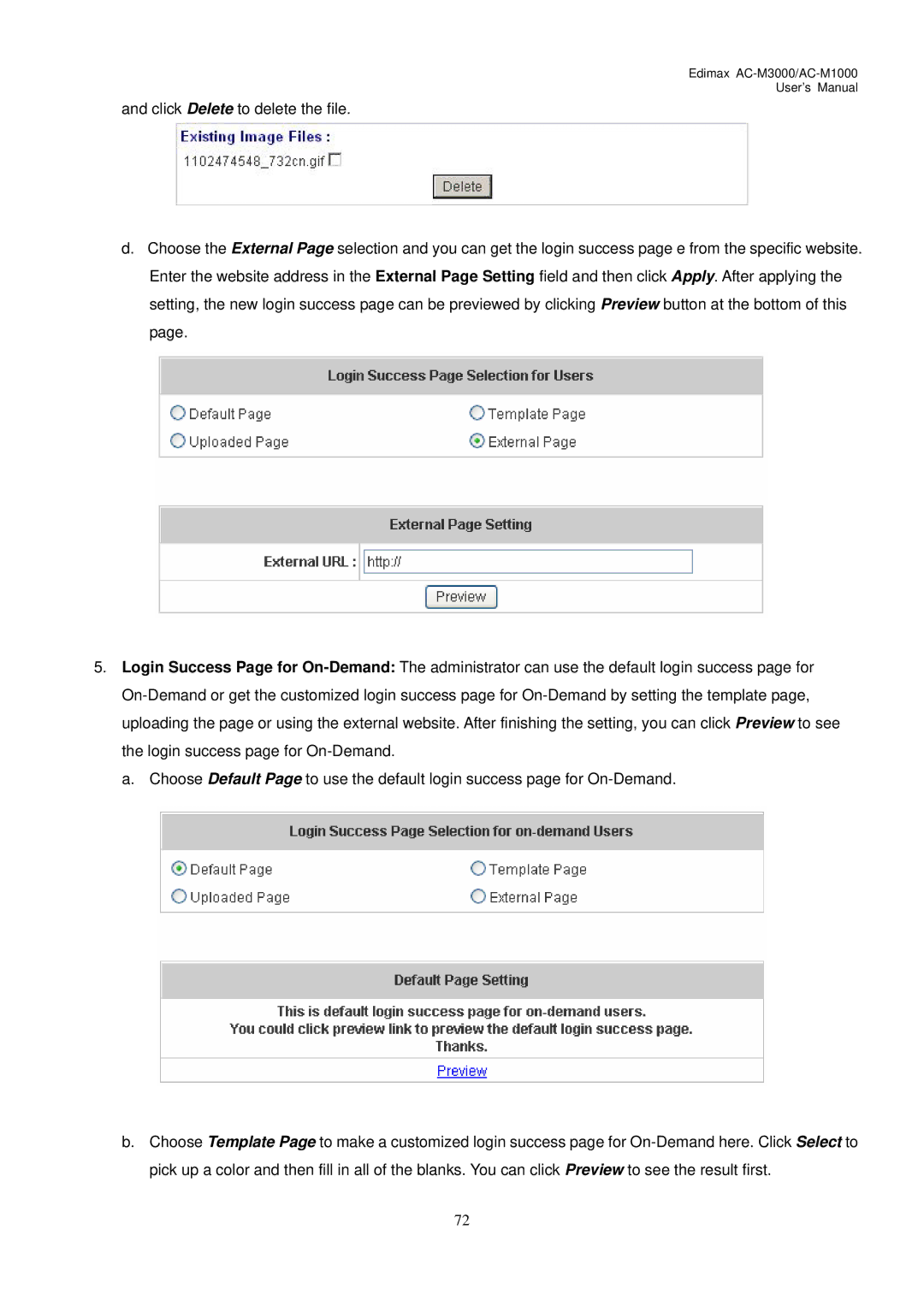 Edimax Technology user manual Edimax AC-M3000/AC-M1000 User’s Manual 