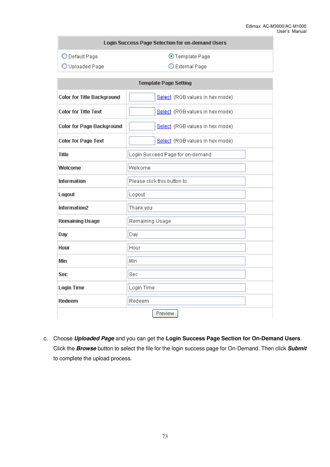 Edimax Technology user manual Edimax AC-M3000/AC-M1000 User’s Manual 