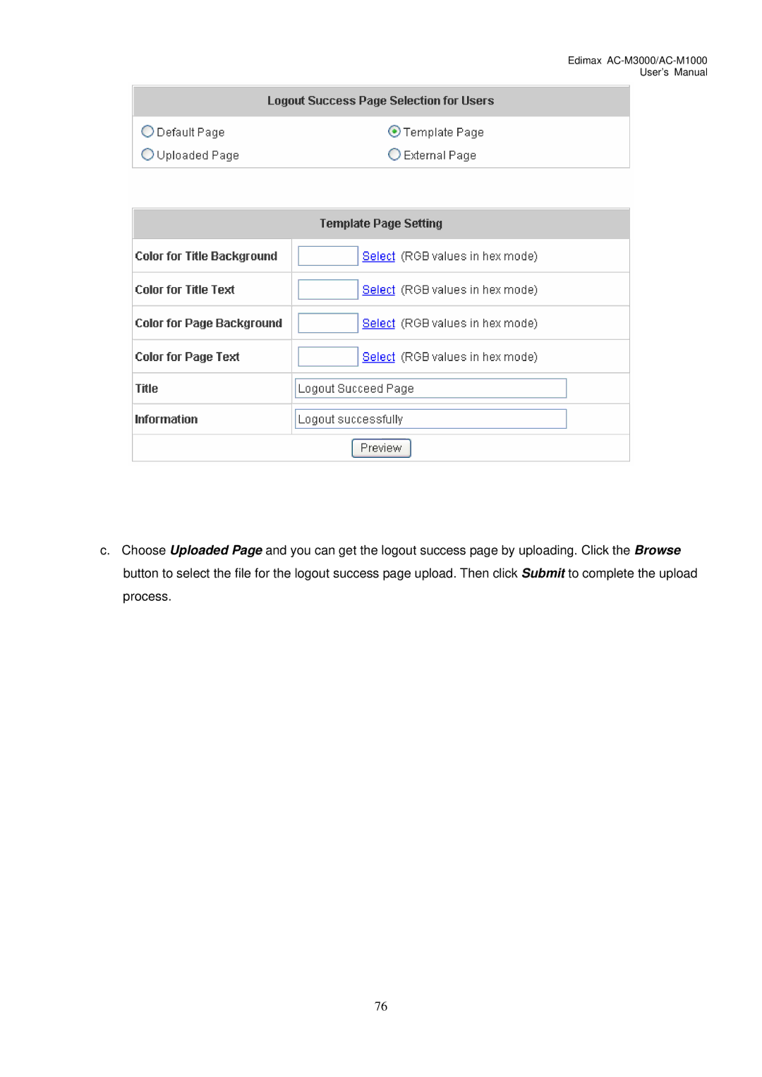 Edimax Technology user manual Edimax AC-M3000/AC-M1000 User’s Manual 