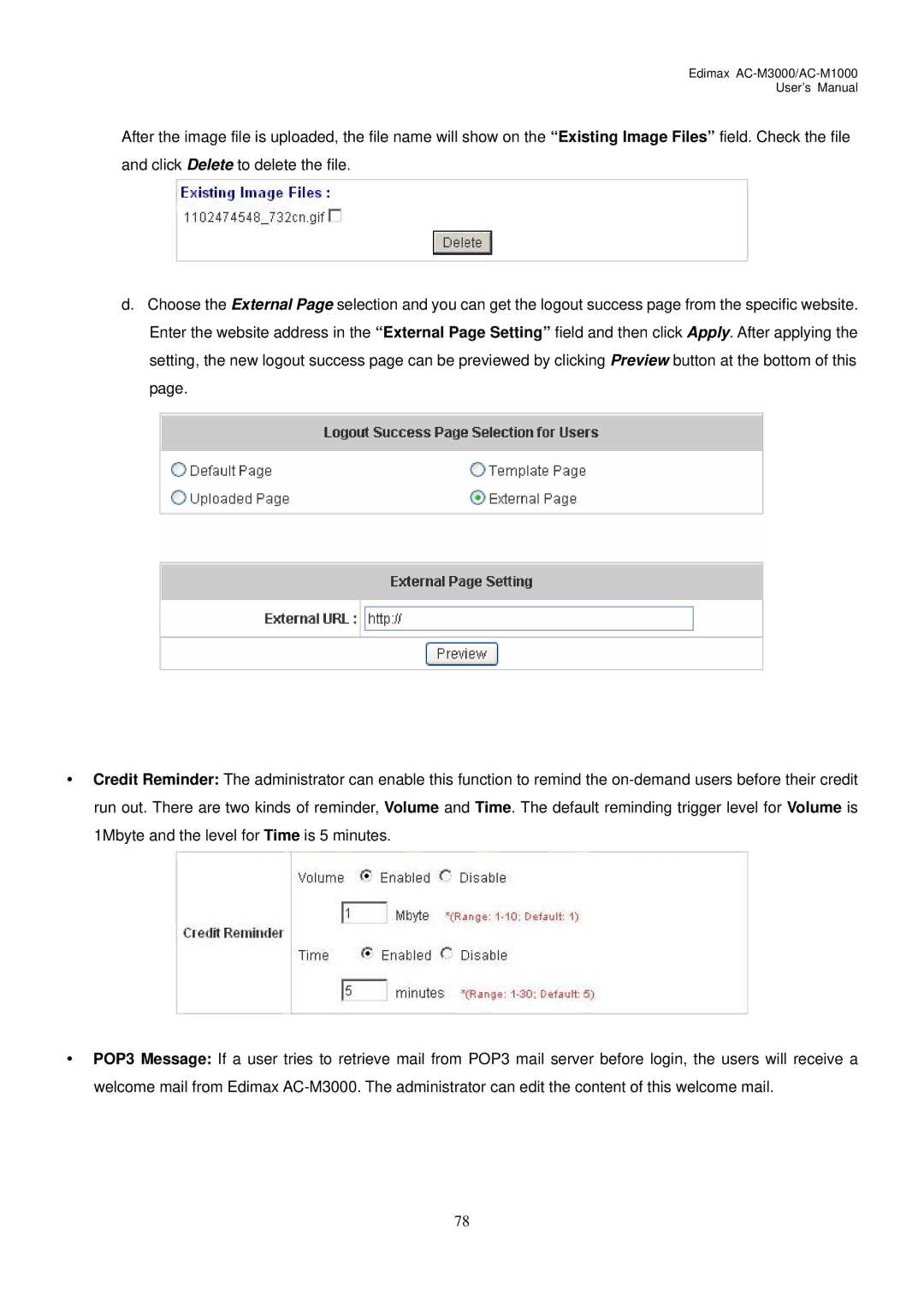 Edimax Technology user manual Edimax AC-M3000/AC-M1000 User’s Manual 