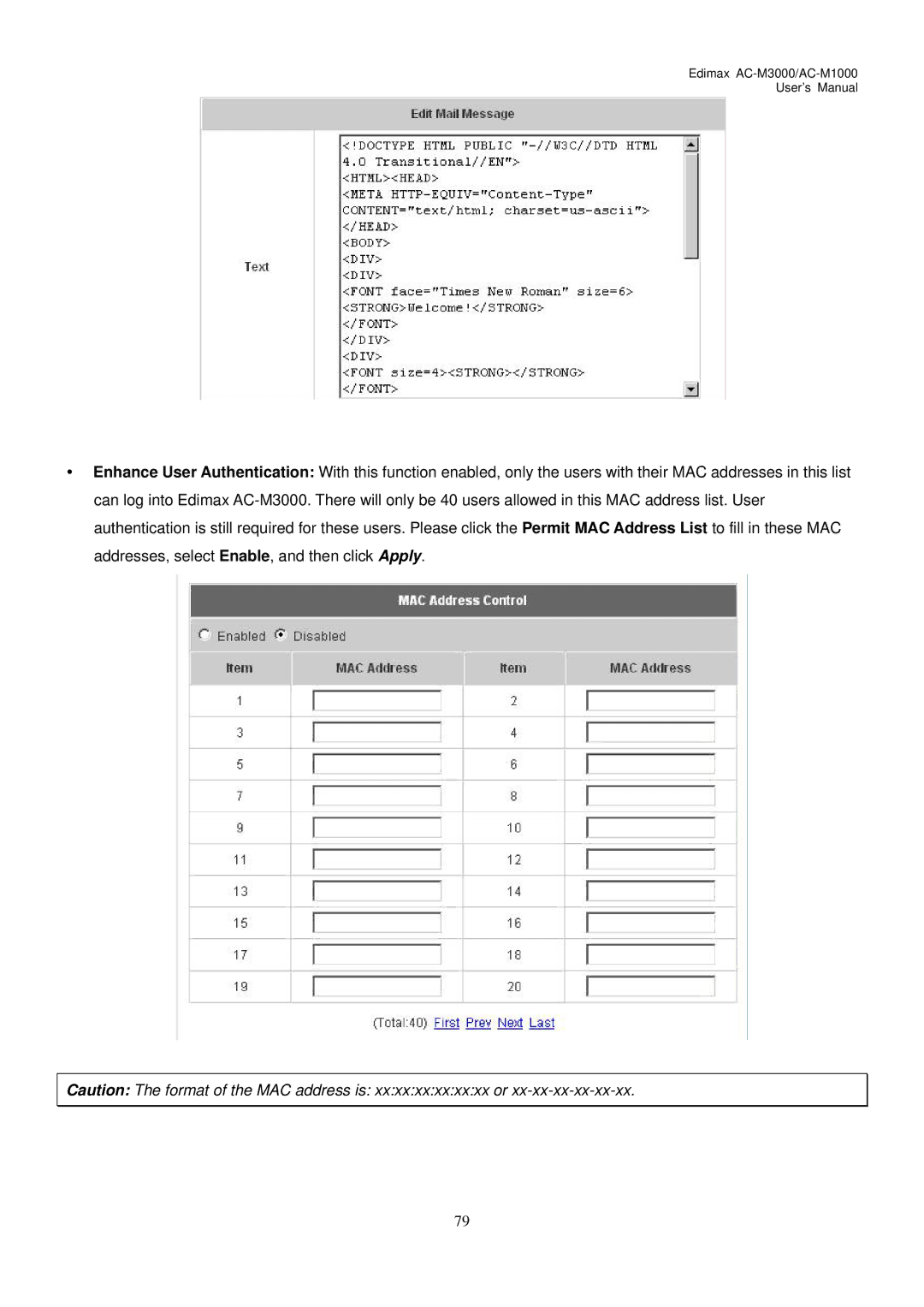 Edimax Technology user manual Edimax AC-M3000/AC-M1000 User’s Manual 