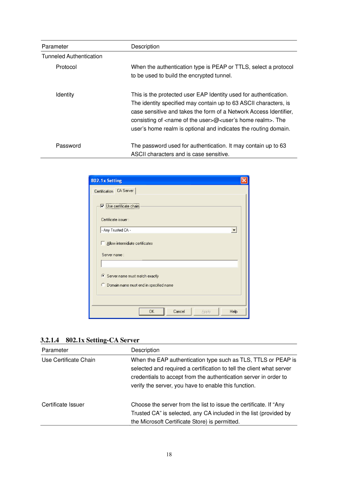 Edimax Technology Adaptor user manual 1.4 802.1x Setting-CA Server 