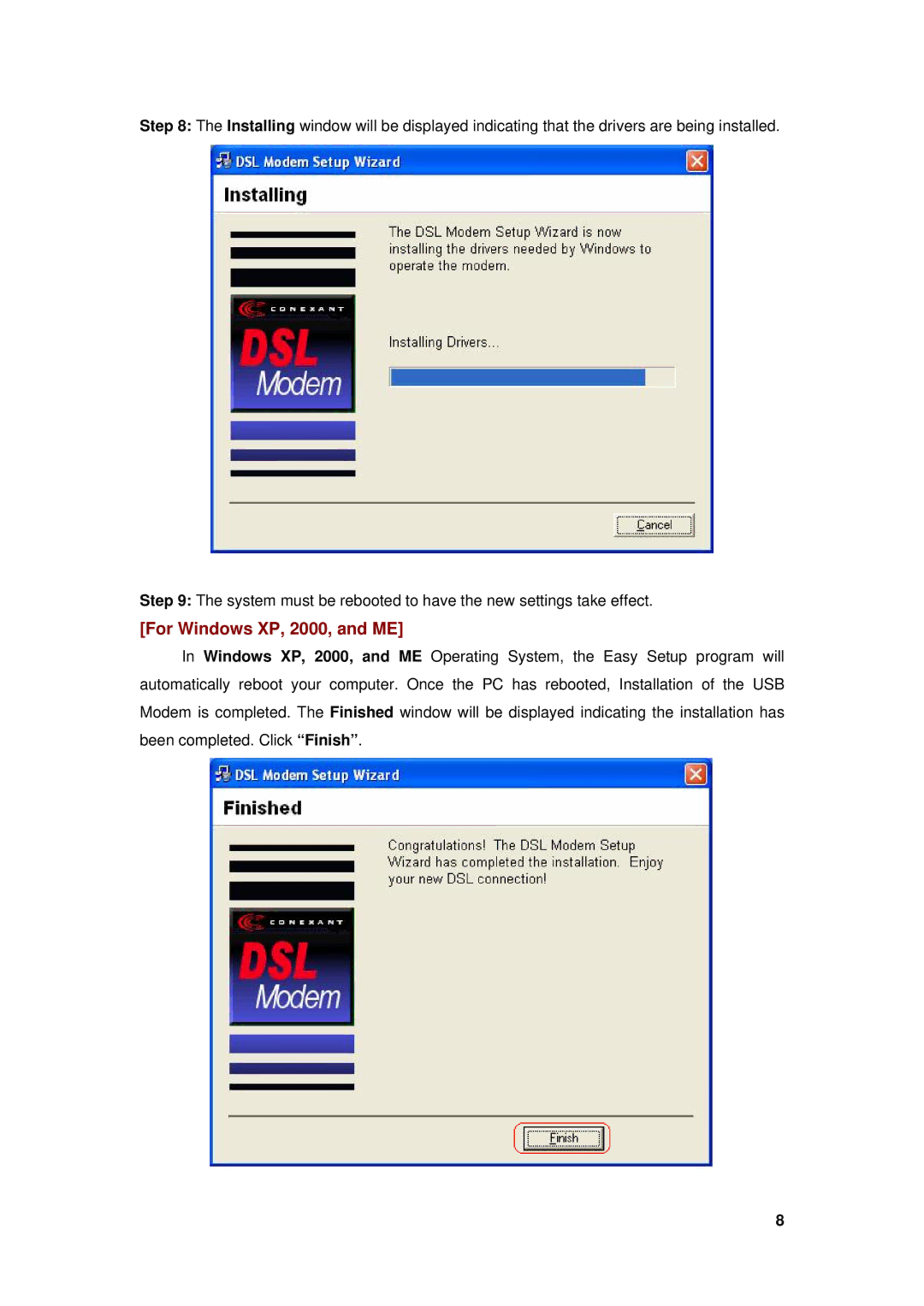 Edimax Technology AR-7025Um manual For Windows XP, 2000, and ME 