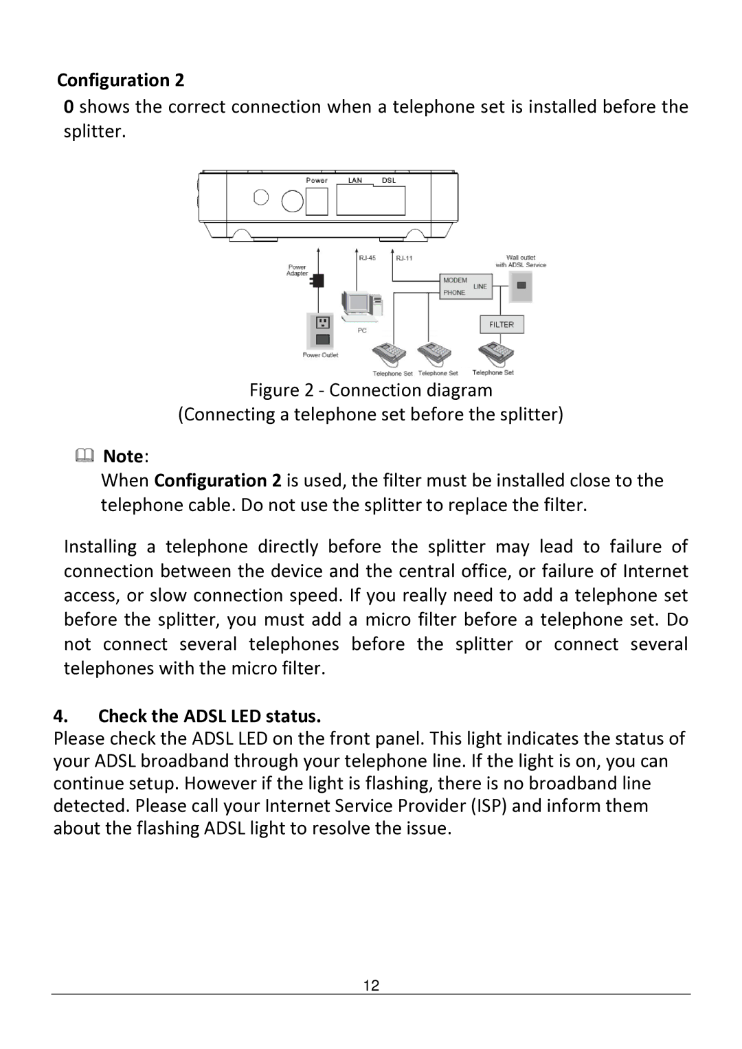 Edimax Technology AR-7182WNB manual Check the Adsl LED status 