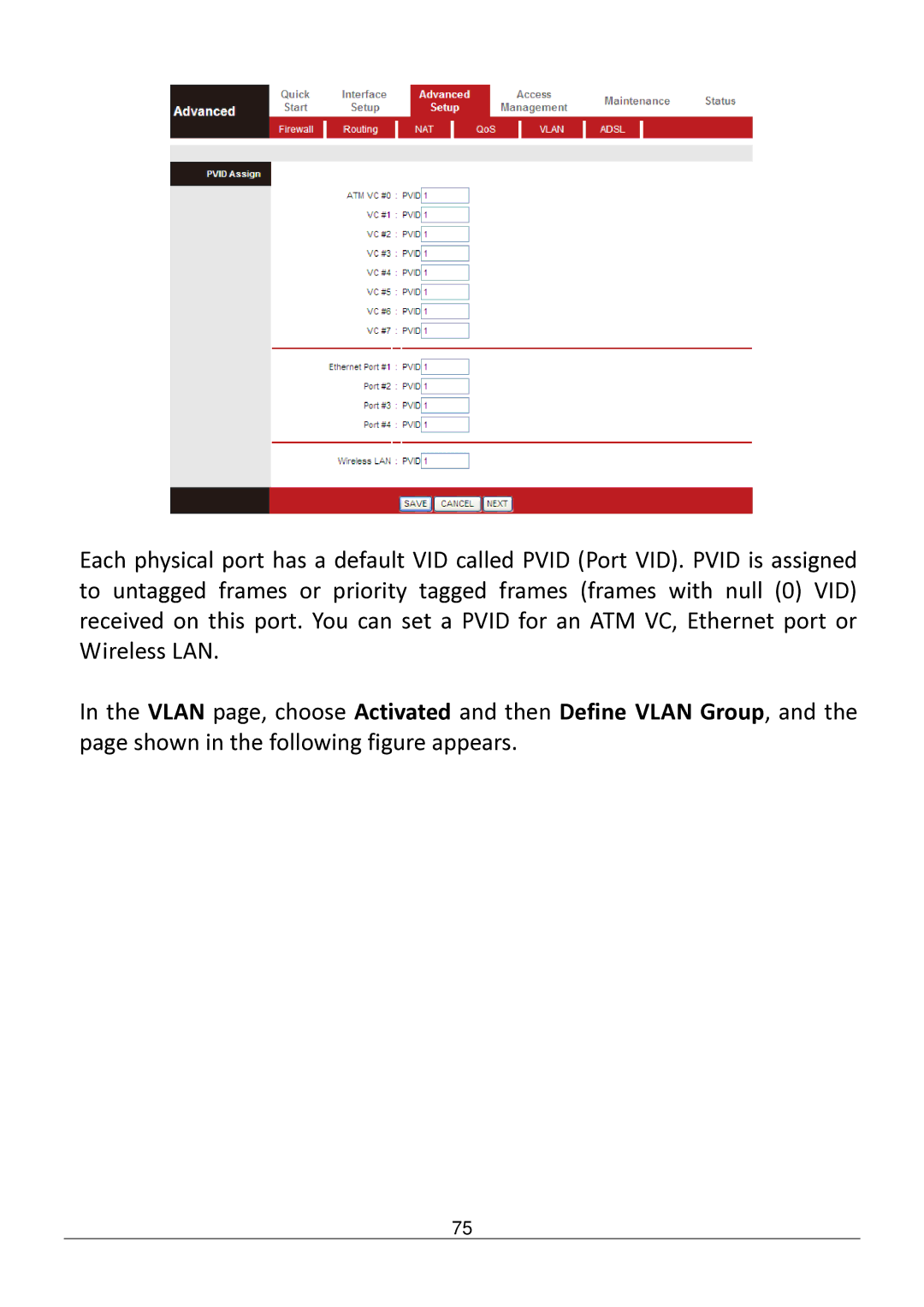 Edimax Technology AR-7182WNB manual 