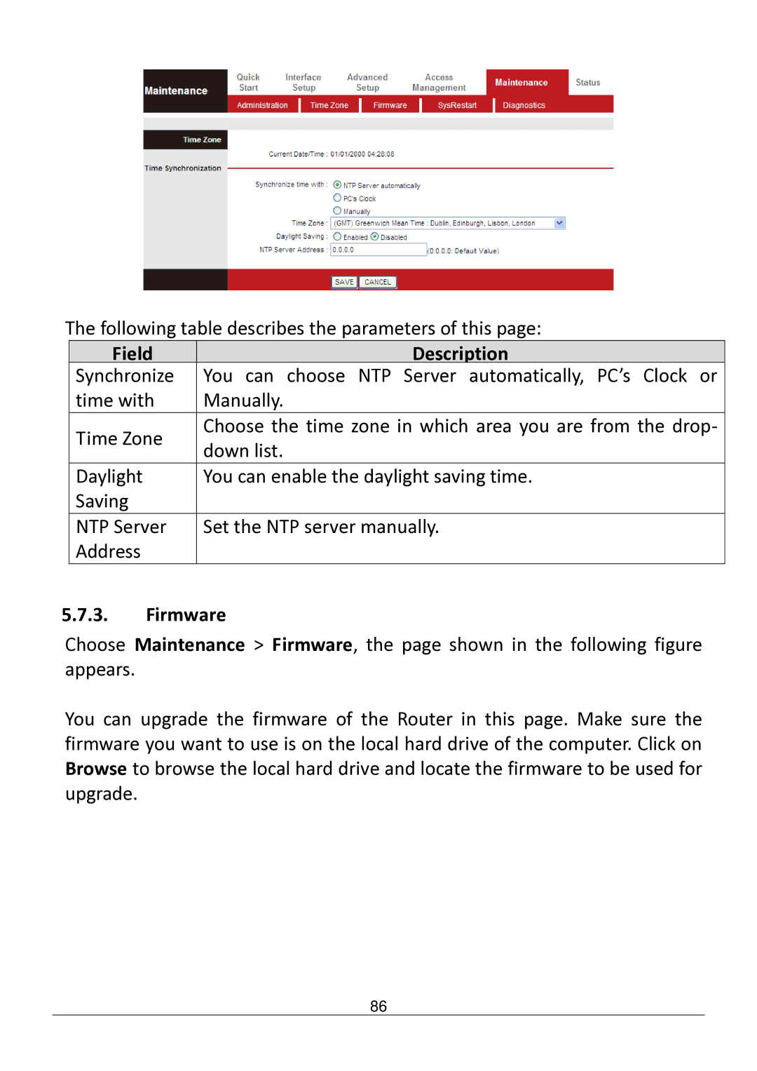 Edimax Technology AR-7182WNB manual Firmware 