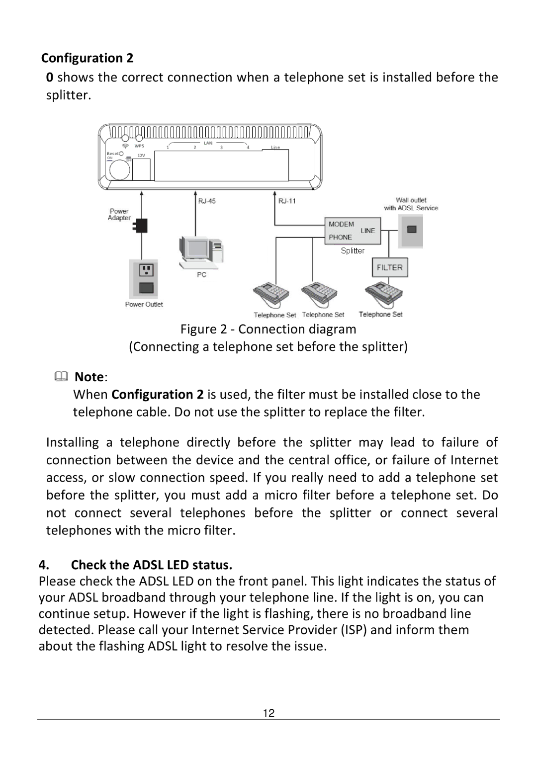 Edimax Technology AR-7186WNB manual Check the Adsl LED status 