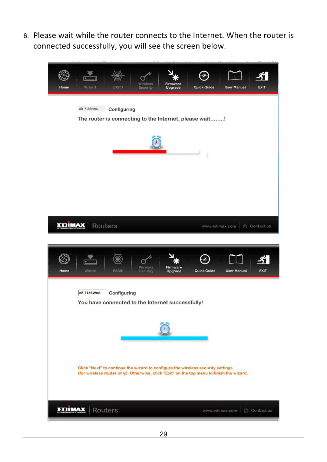 Edimax Technology AR-7186WNB manual 