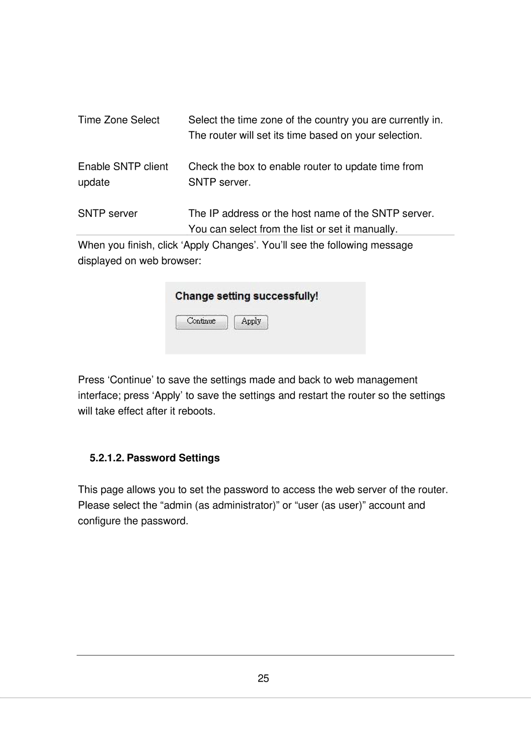 Edimax Technology AR-7266WNA, AR-7266WNB manual Password Settings 