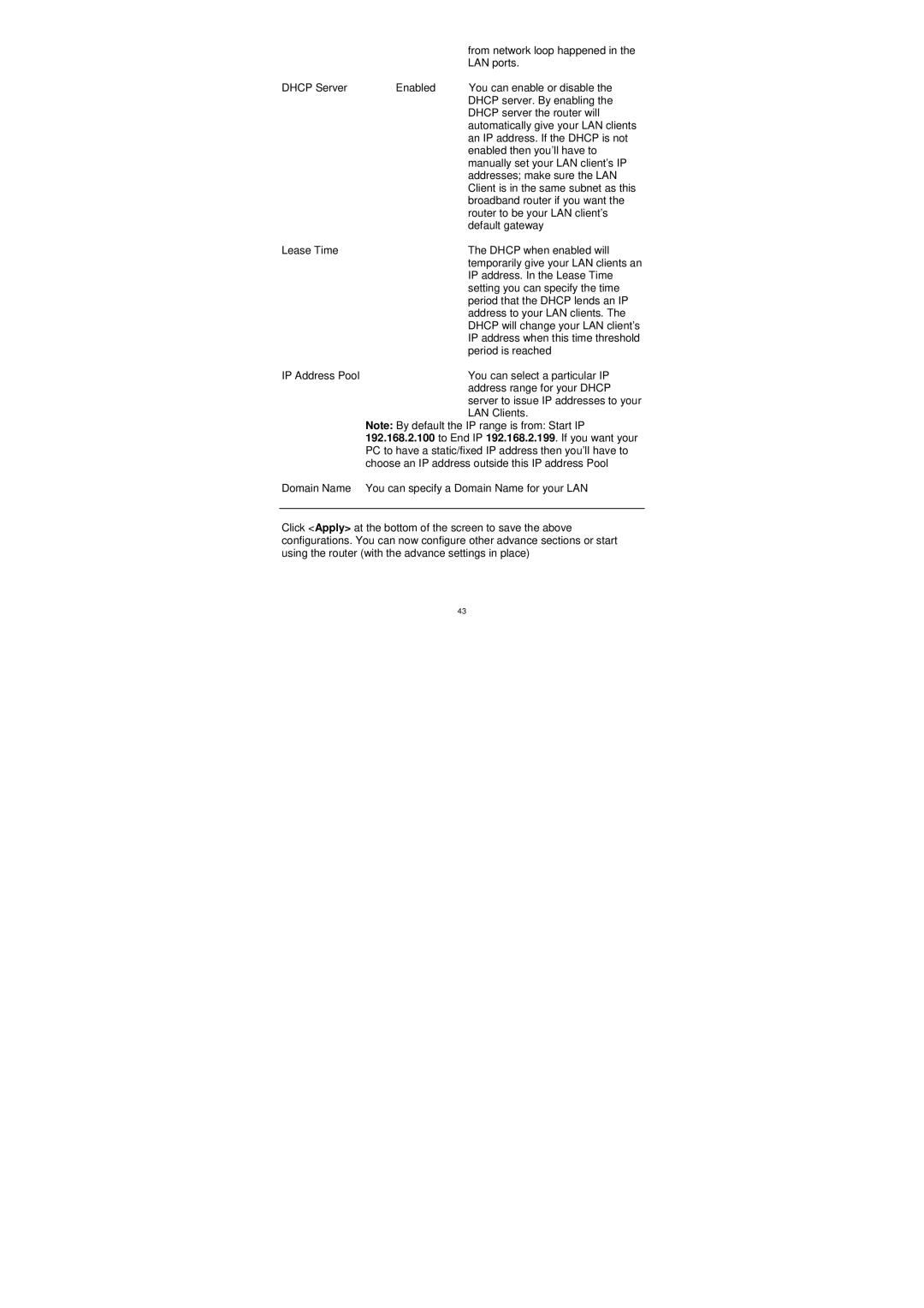 Edimax Technology BR-6204WG manual From network loop happened 