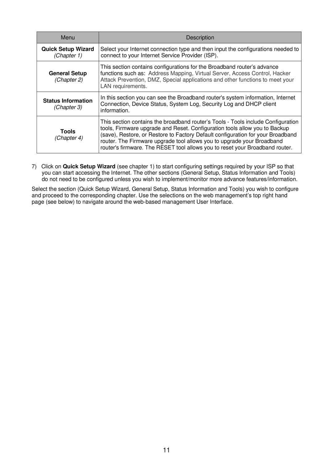 Edimax Technology BR-6218Mg user manual Status Information, Tools 