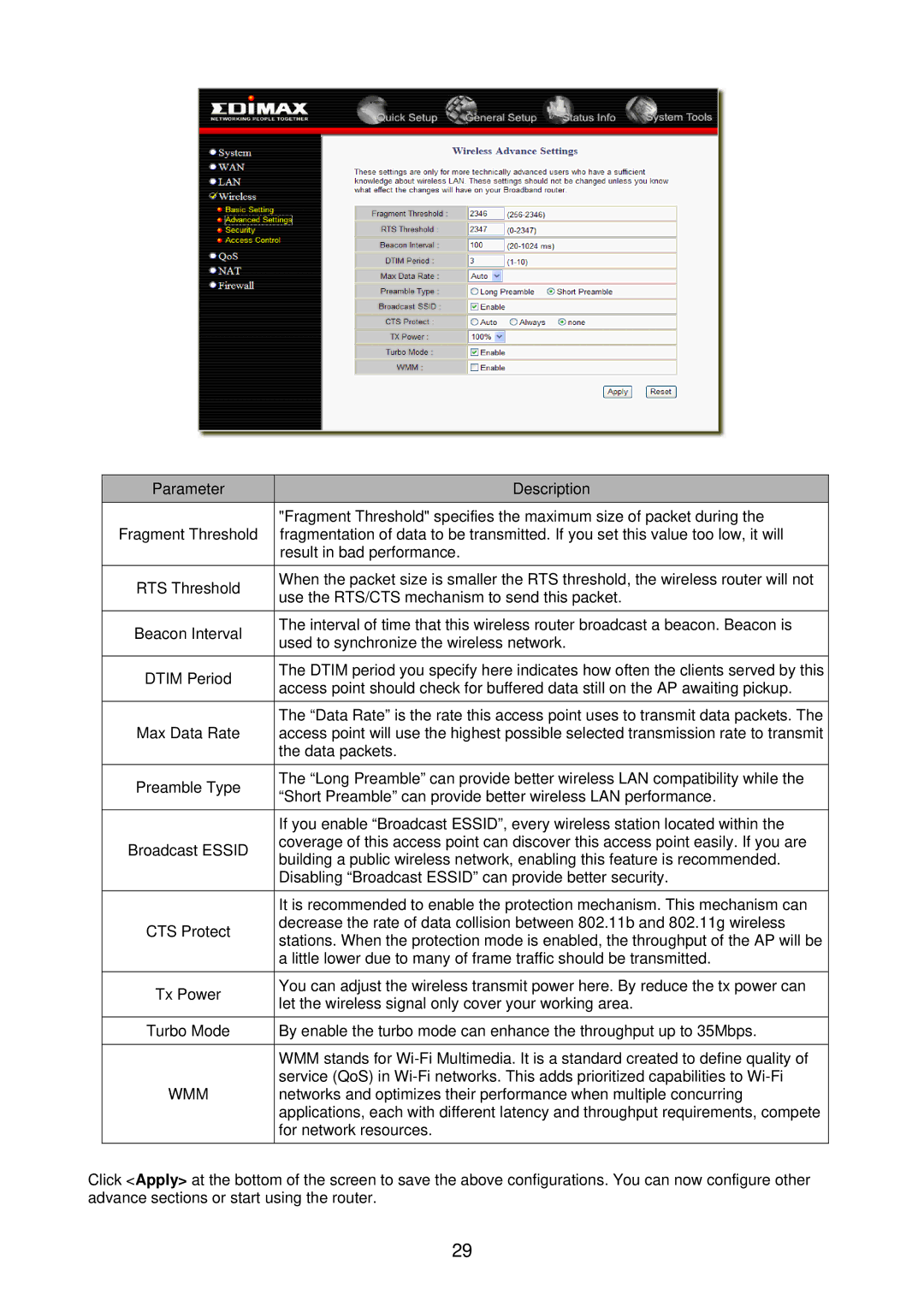 Edimax Technology BR-6218Mg user manual Wmm 