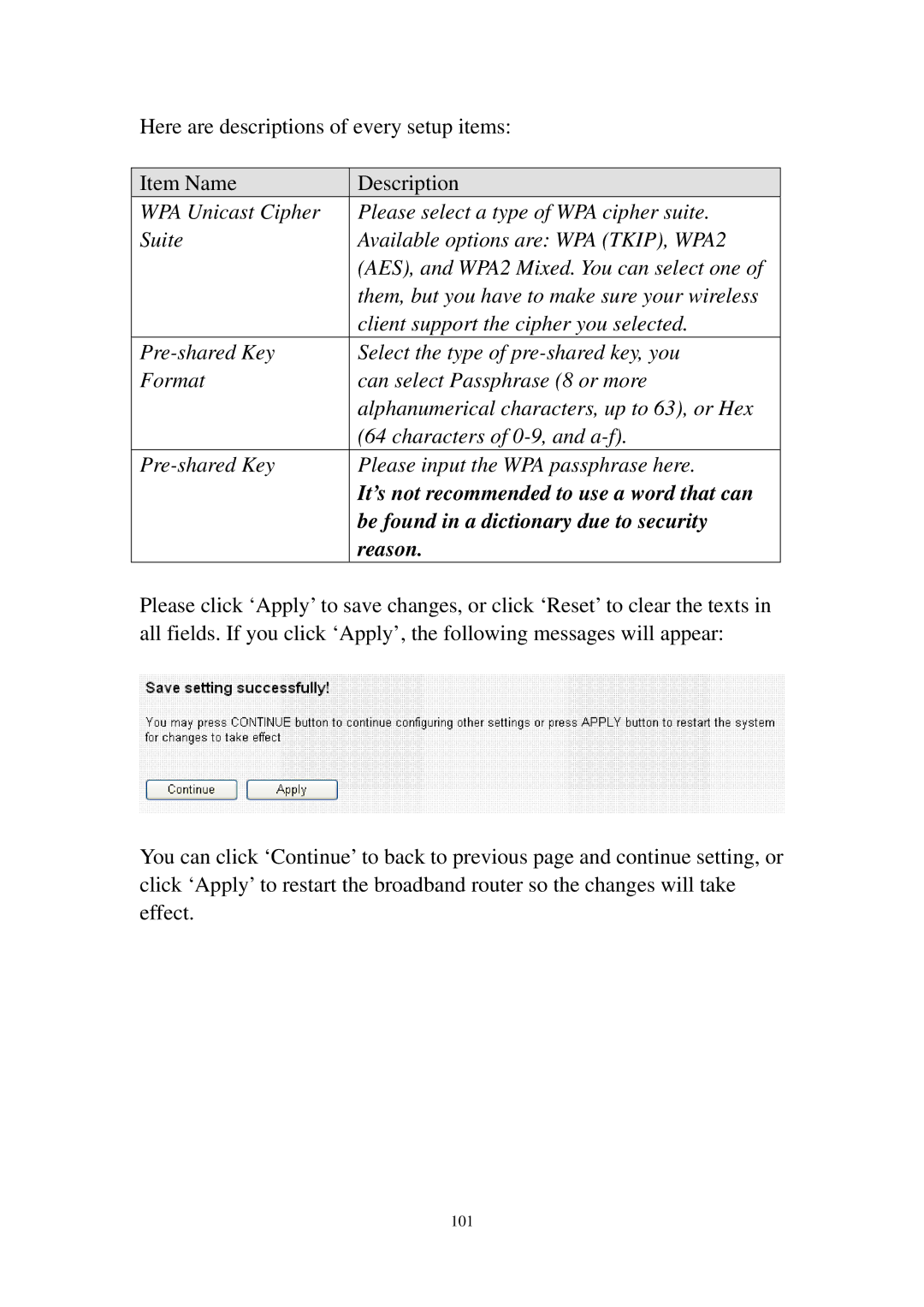 Edimax Technology BR-6226N, BR-6225N manual It’s not recommended to use a word that can 