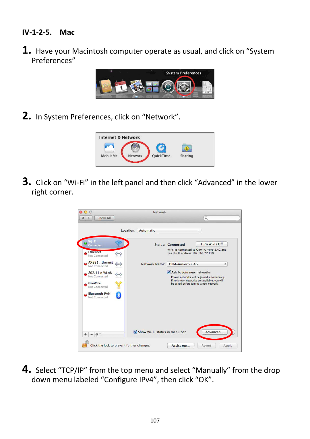 Edimax Technology BR-6228NC V2 manual IV‐1‐2‐5. Mac 