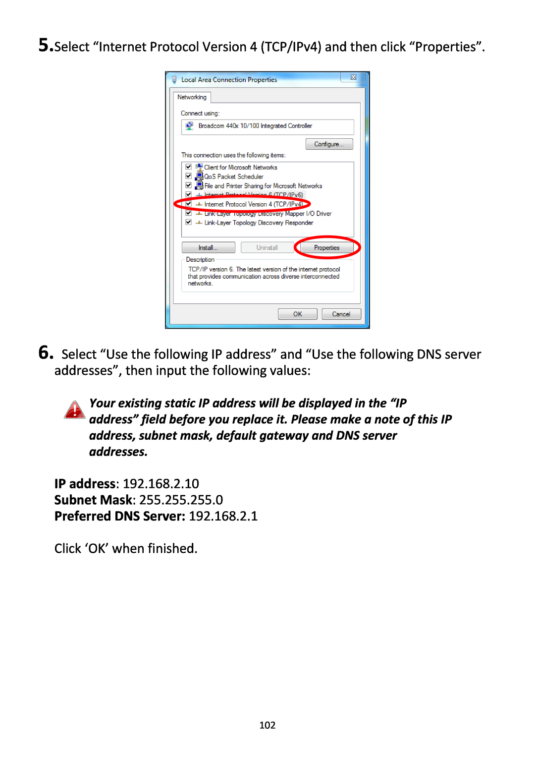 Edimax Technology BR-6228NC V2 manual Preferred DNS Server 
