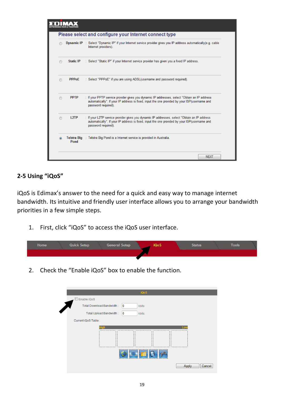 Edimax Technology BR-6478Gn user manual ‐5 Using iQoS 