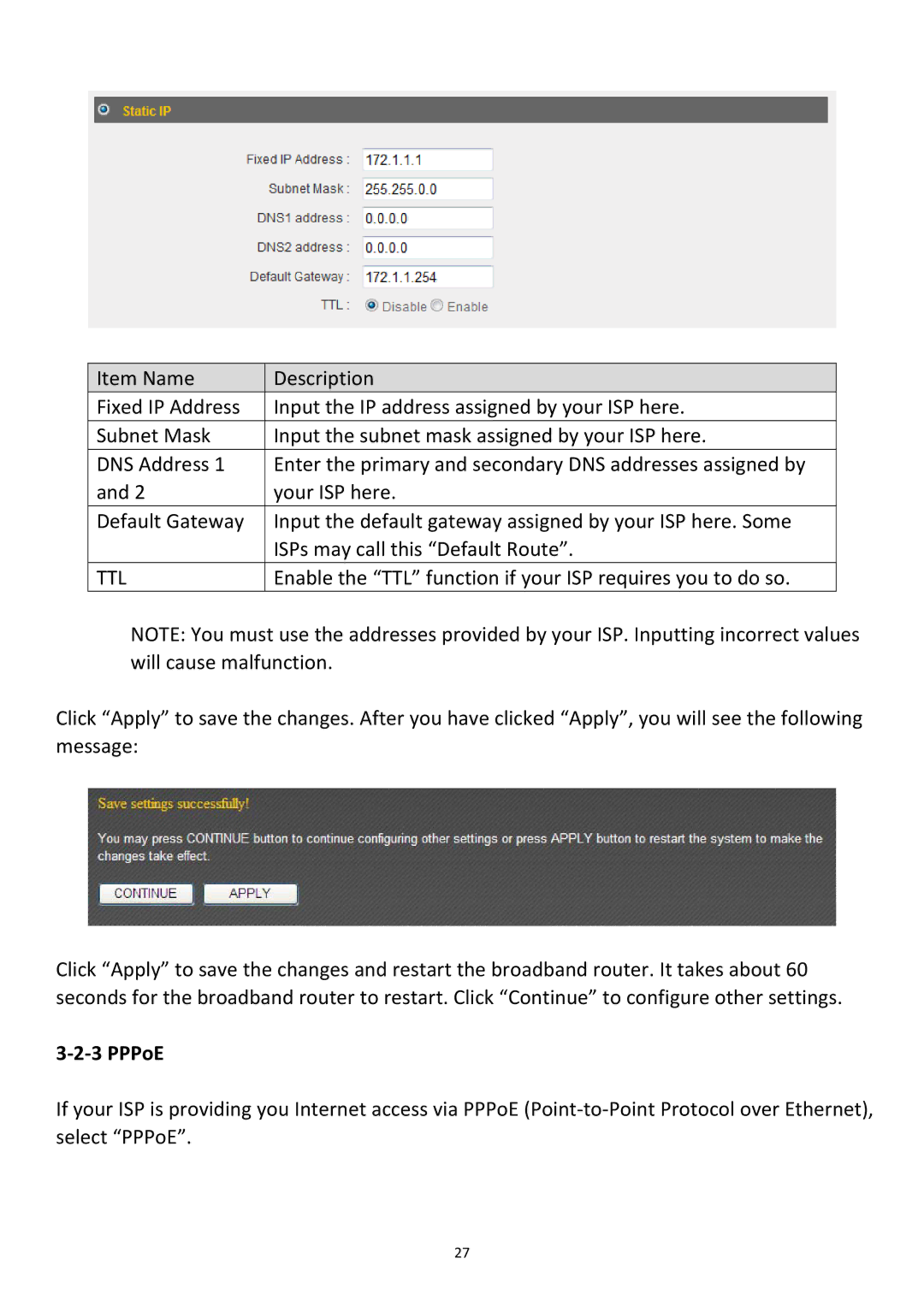 Edimax Technology BR-6478Gn user manual ‐2‐3 PPPoE 