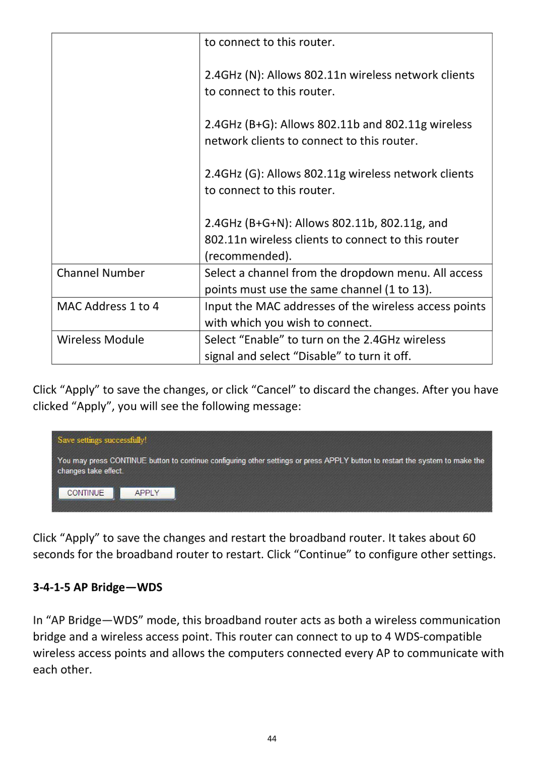 Edimax Technology BR-6478Gn user manual ‐4‐1‐5 AP Bridge-WDS 