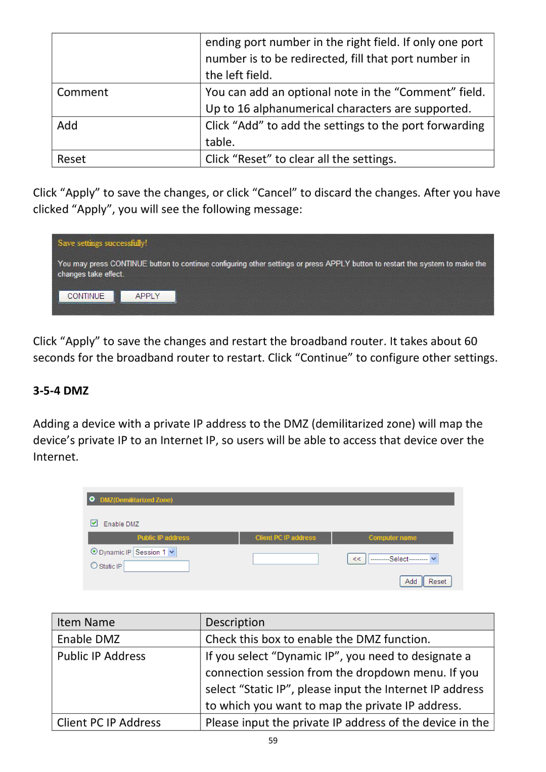 Edimax Technology BR-6478Gn user manual ‐5‐4 DMZ 