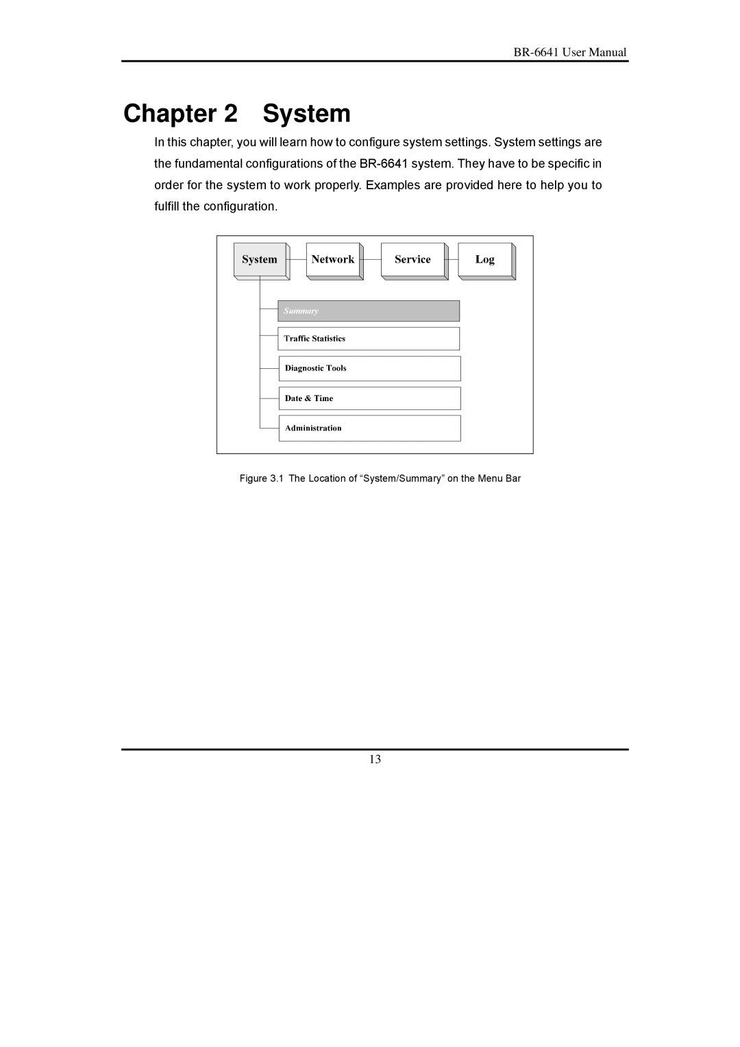 Edimax Technology BR-6641 user manual System 