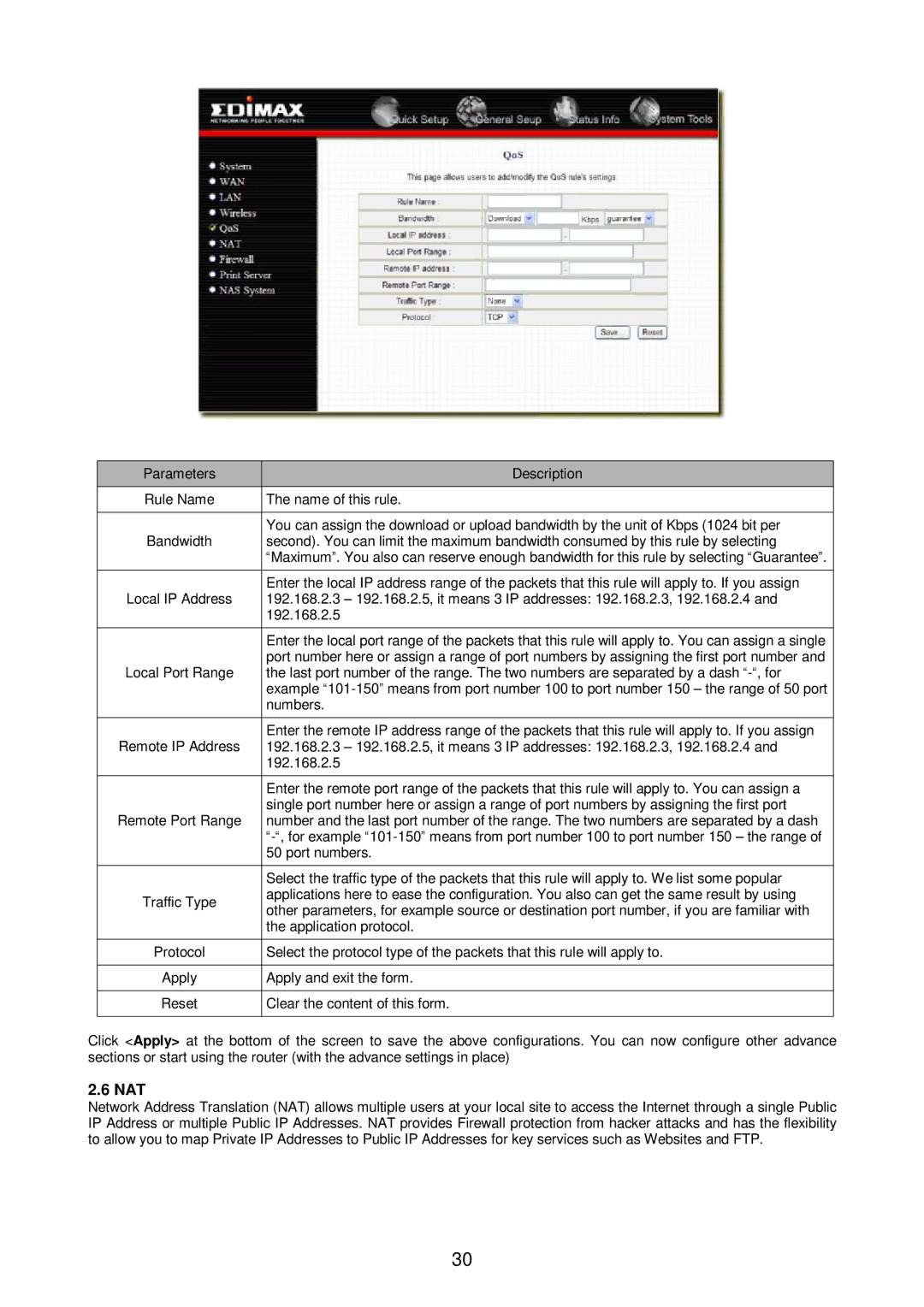 Edimax Technology Broadband Router manual Nat 