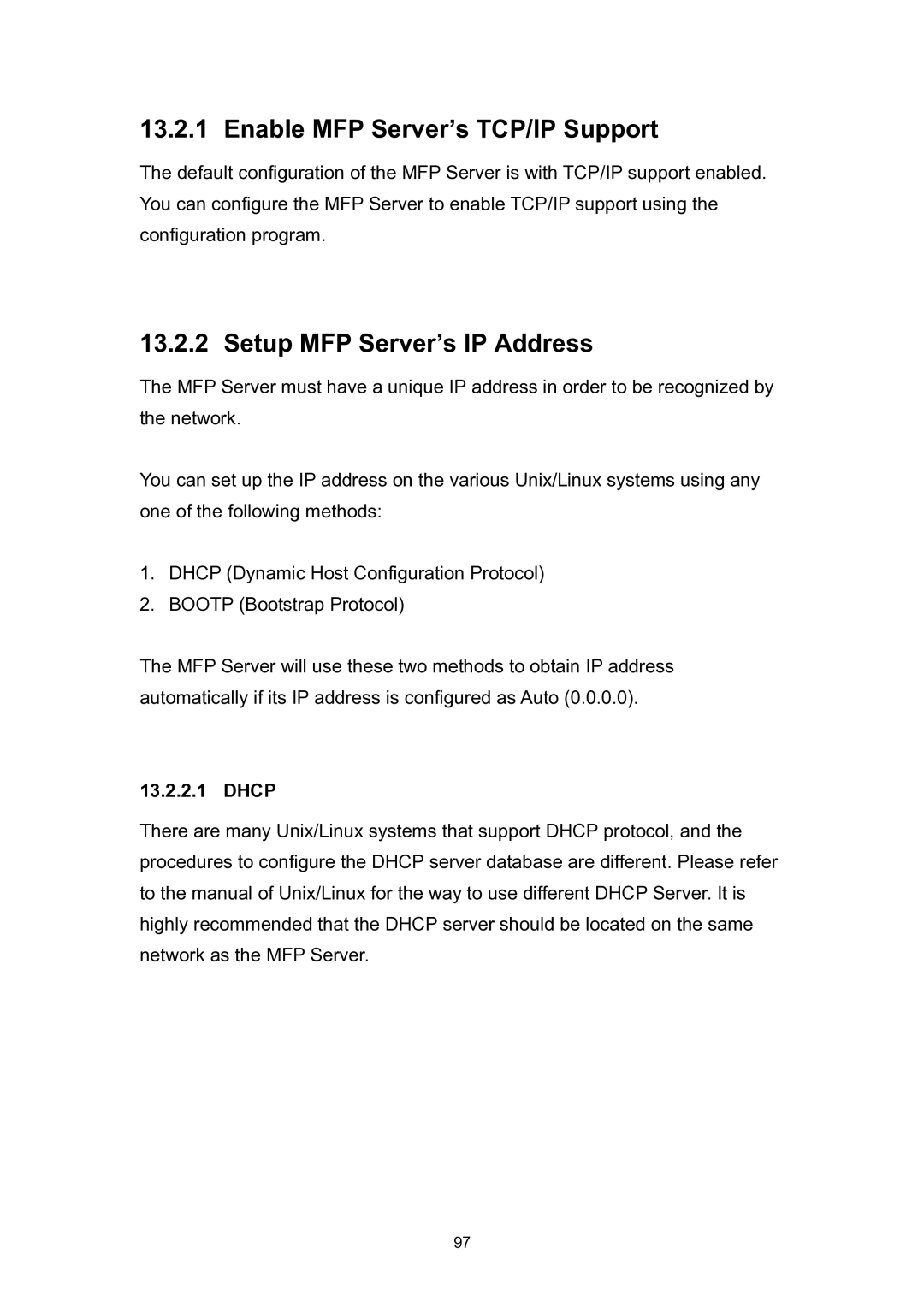 Edimax Technology EDIMAX FAST ETHERNET MFP SERVER VERSION: 2.0 user manual Enable MFP Server’s TCP/IP Support 