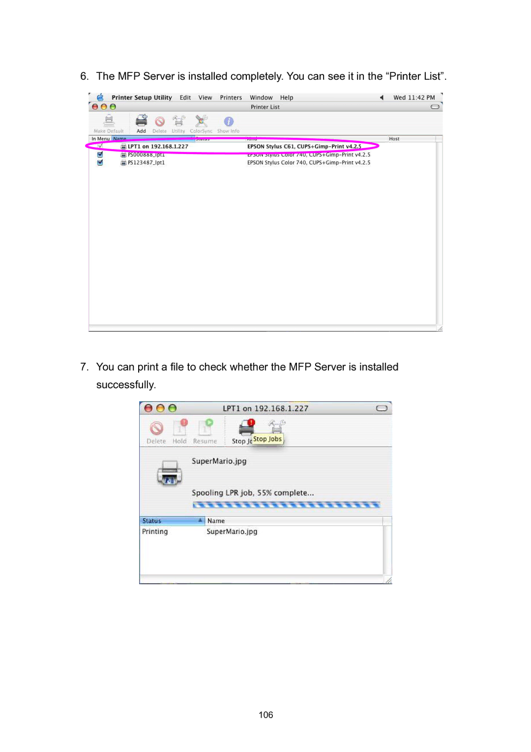 Edimax Technology EDIMAX FAST ETHERNET MFP SERVER VERSION: 2.0 user manual 106 