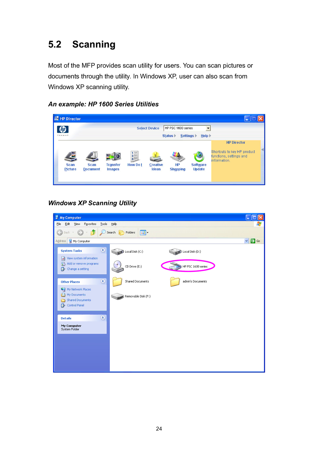 Edimax Technology EDIMAX FAST ETHERNET MFP SERVER VERSION: 2.0 user manual Scanning 