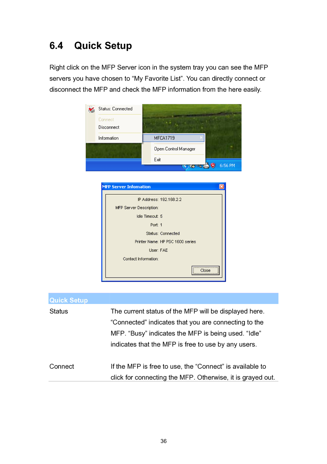 Edimax Technology EDIMAX FAST ETHERNET MFP SERVER VERSION: 2.0 user manual Quick Setup 