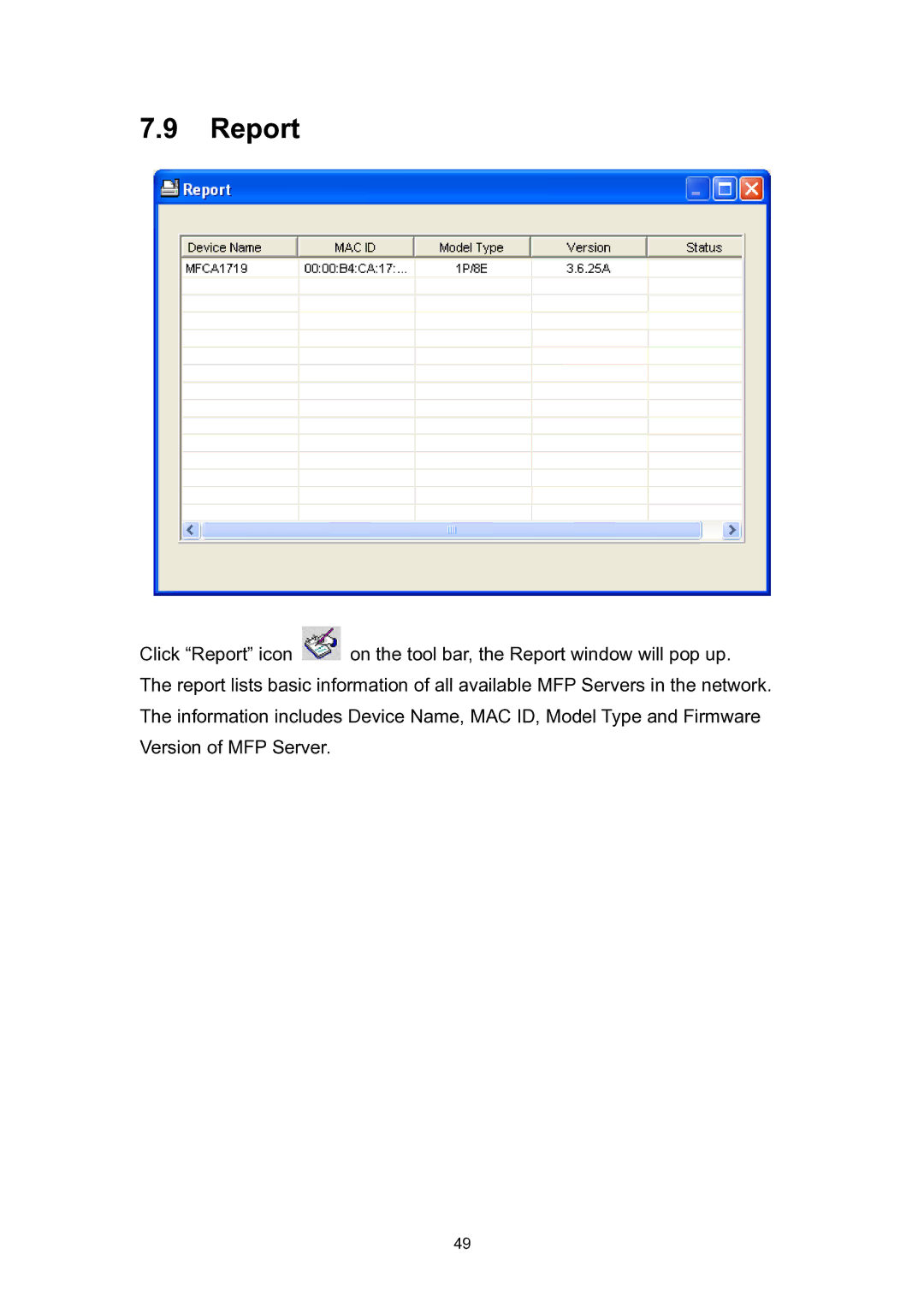 Edimax Technology EDIMAX FAST ETHERNET MFP SERVER VERSION: 2.0 user manual Report 