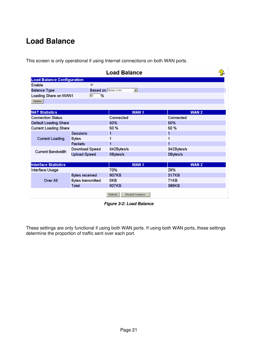 Edimax Technology Edimax user guide Router manual Load Balance 