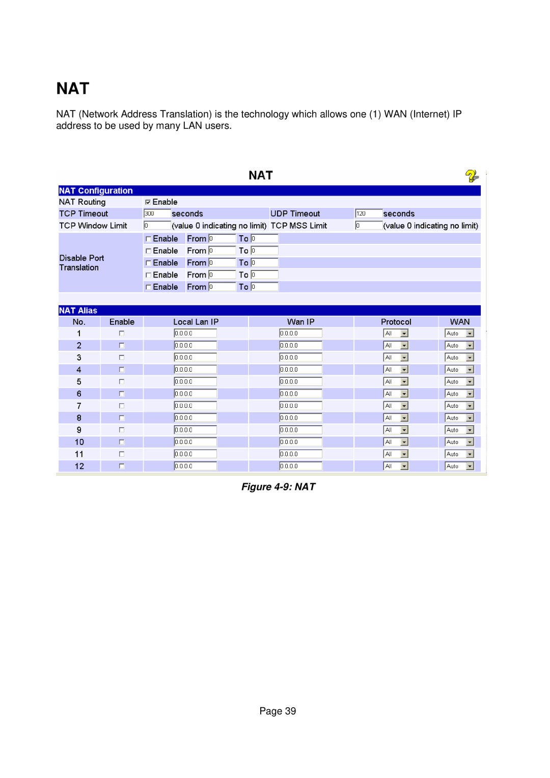 Edimax Technology Edimax user guide Router manual Nat 