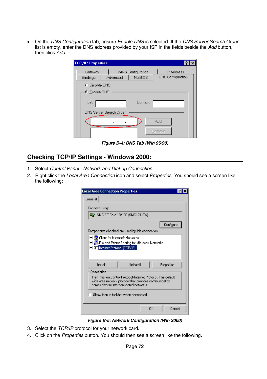 Edimax Technology Edimax user guide Router manual Checking TCP/IP Settings Windows 