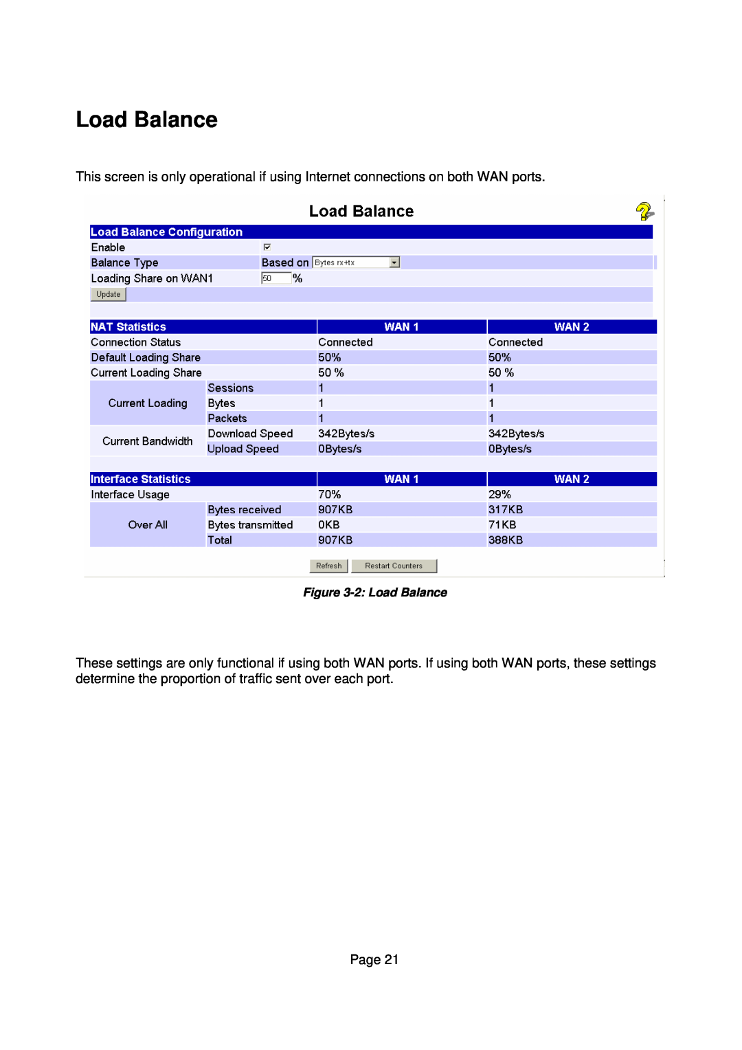 Edimax Technology Edimax user guide Router manual 2 Load Balance 