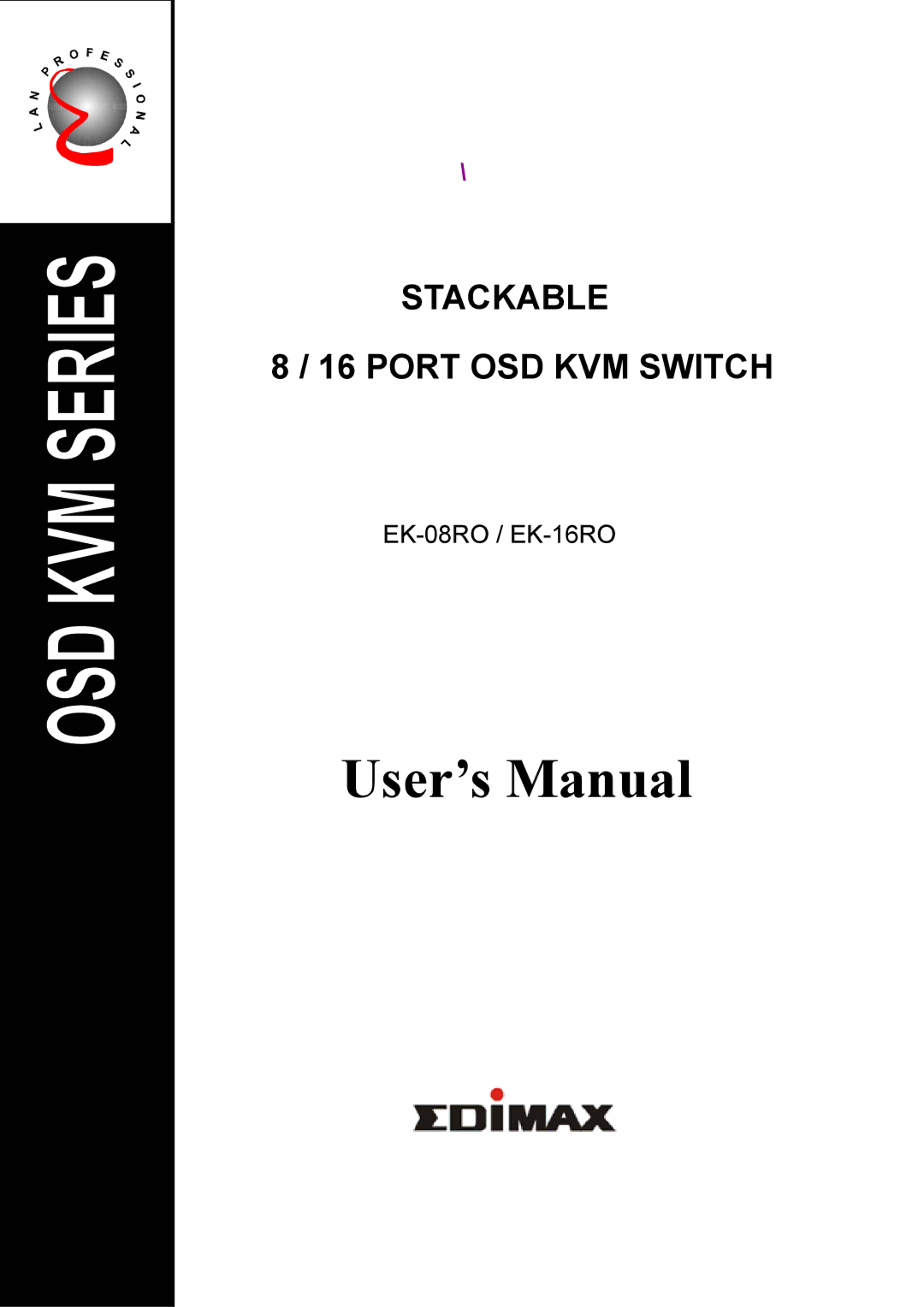 Edimax Technology EK-08RO, EK-16RO user manual User’s Manual 