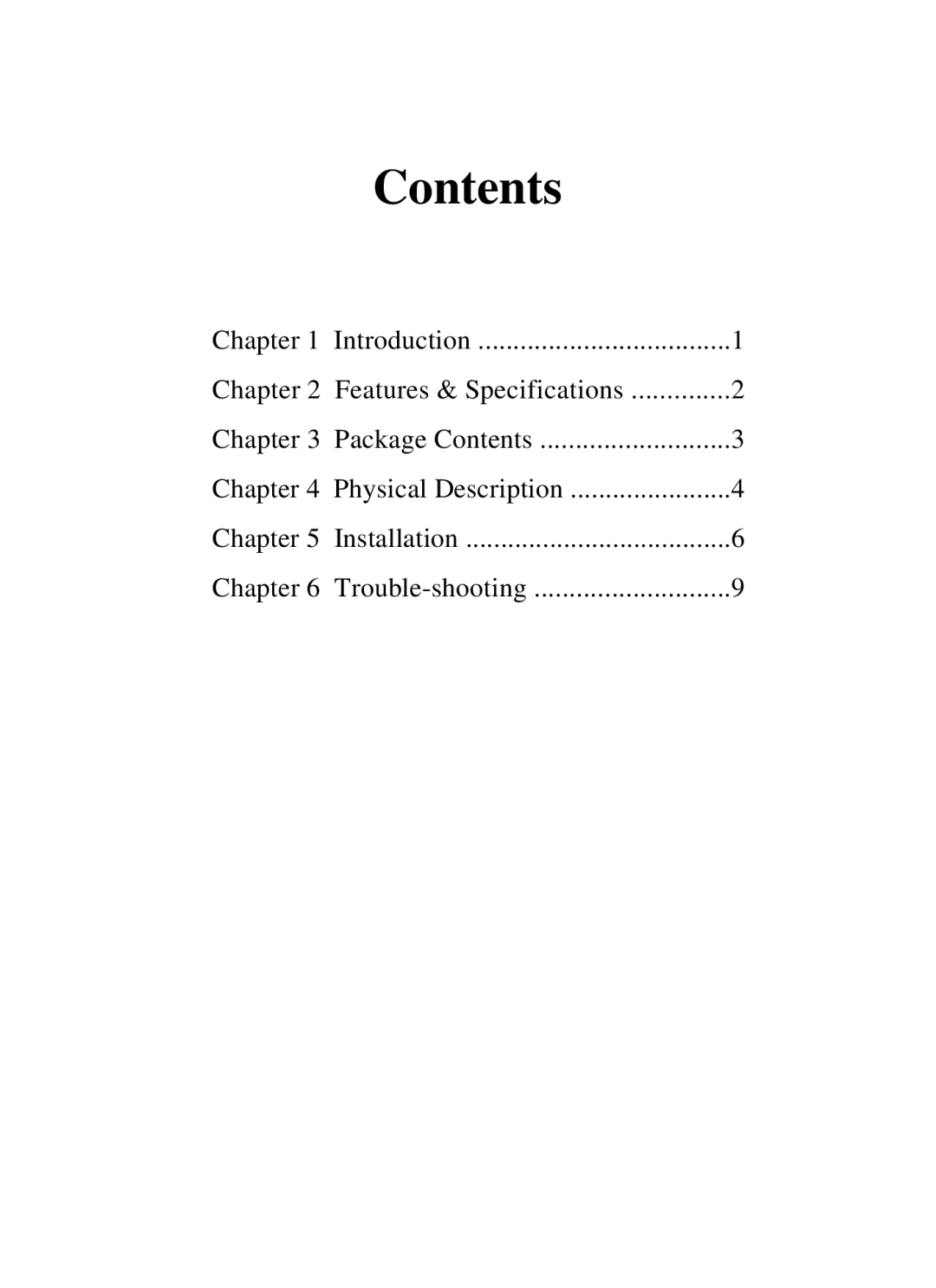 Edimax Technology ER-5398S user manual Contents 