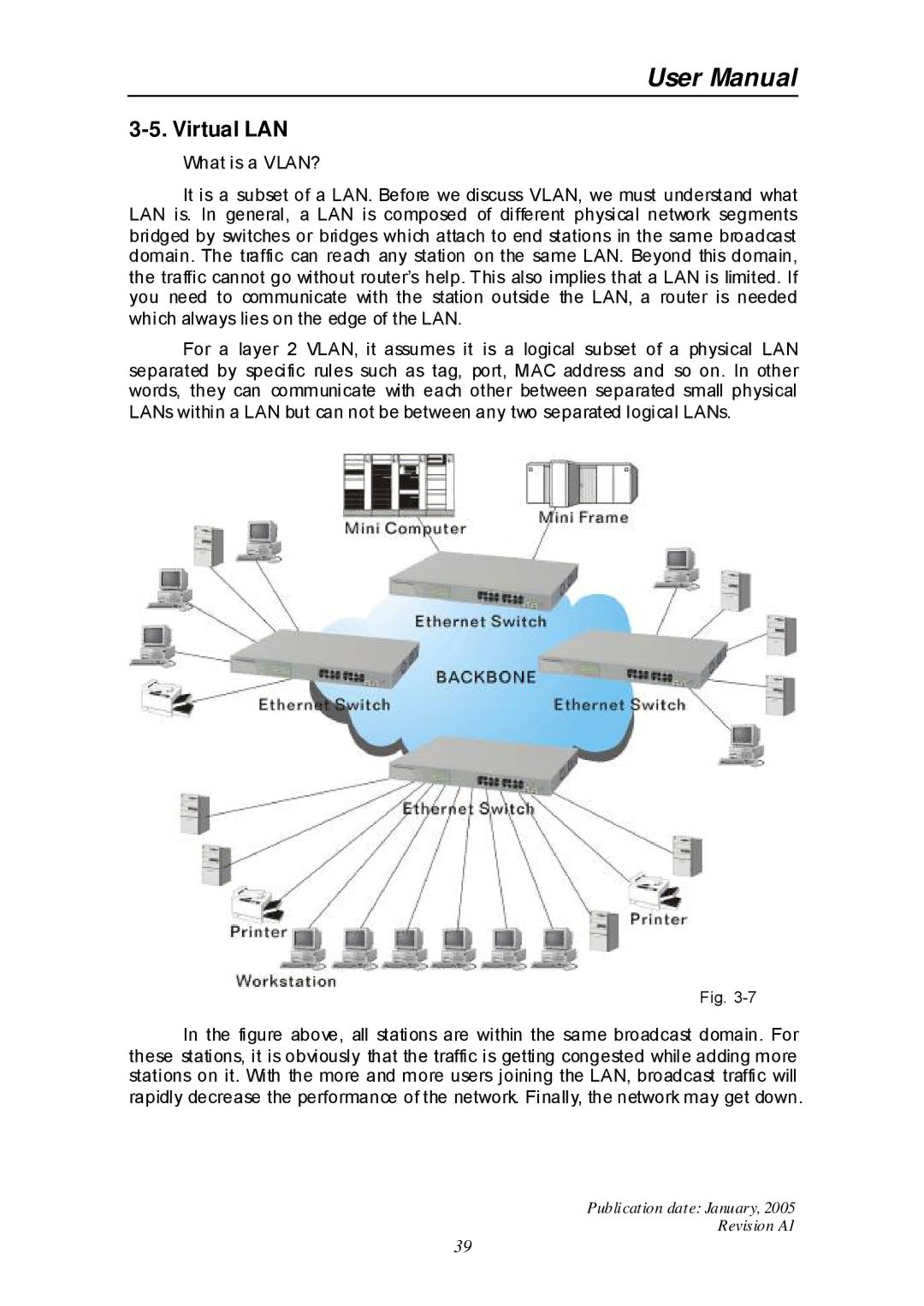 Edimax Technology ES-516G+ user manual Virtual LAN 