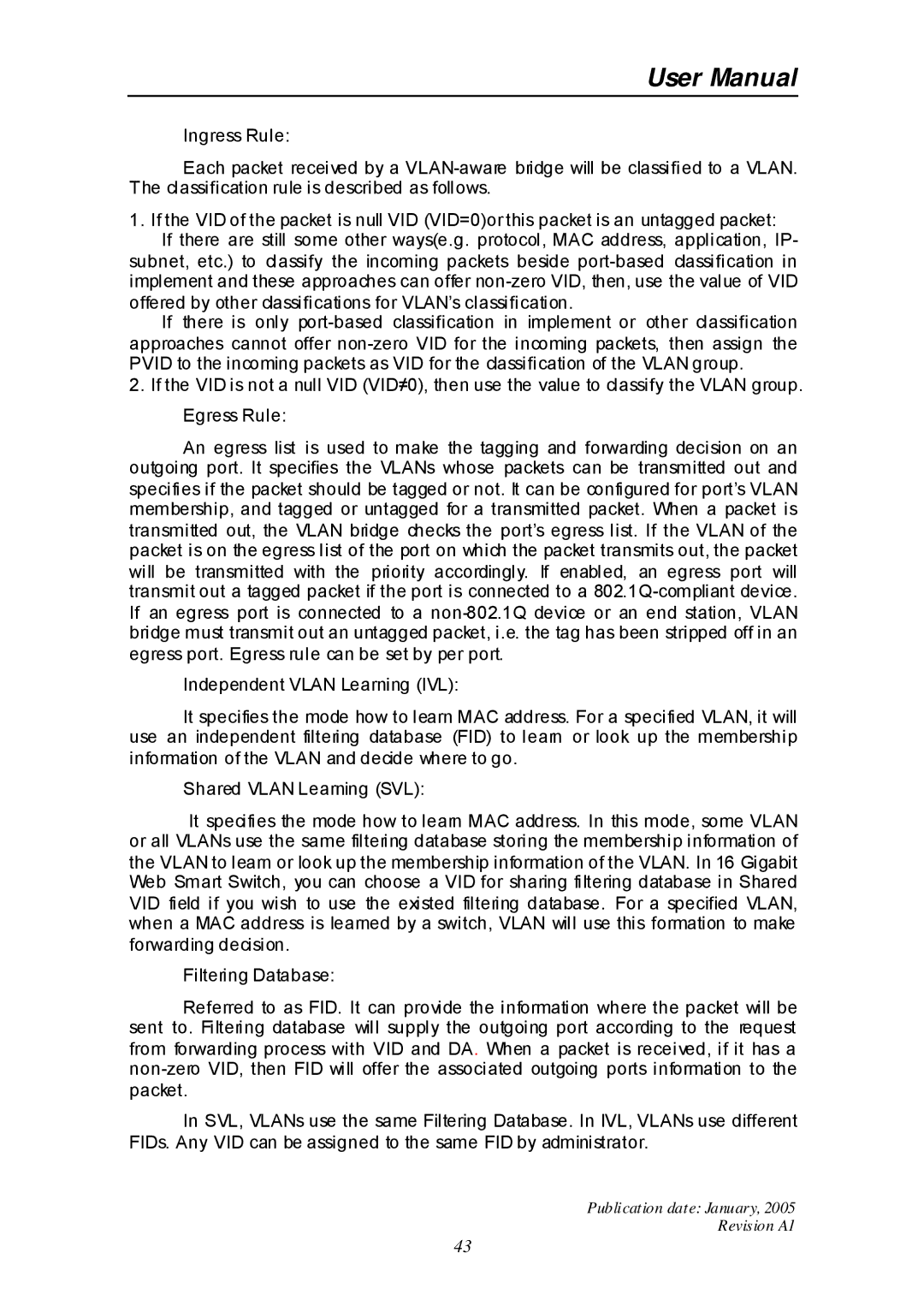 Edimax Technology ES-516G+ user manual Publication date January Revision A1 